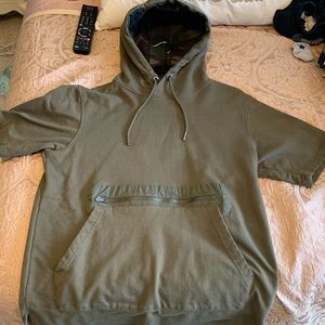 Olive & Camo short sleeve hoodie